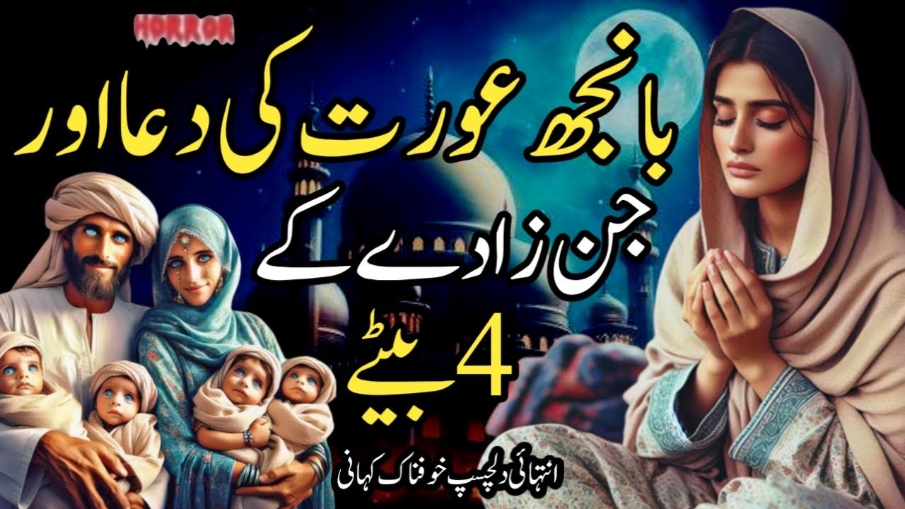 Banjh Aurat Ki Dua Aur Jinzady Kay 4 Baity | Jinnat Ki Kahani | Dilchasp Khofnak Kahani