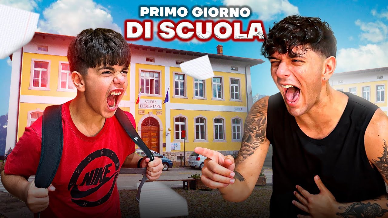 📚Primo giorno di SCUOLA di mio fratello (HA PIANTO) 😰