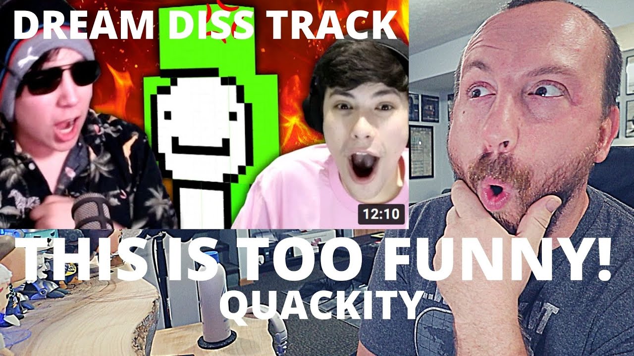 Quackity Destroys Dream (BEST REACTION!) this Dream Diss Track is HILARIOUS! | QuackiTwo
