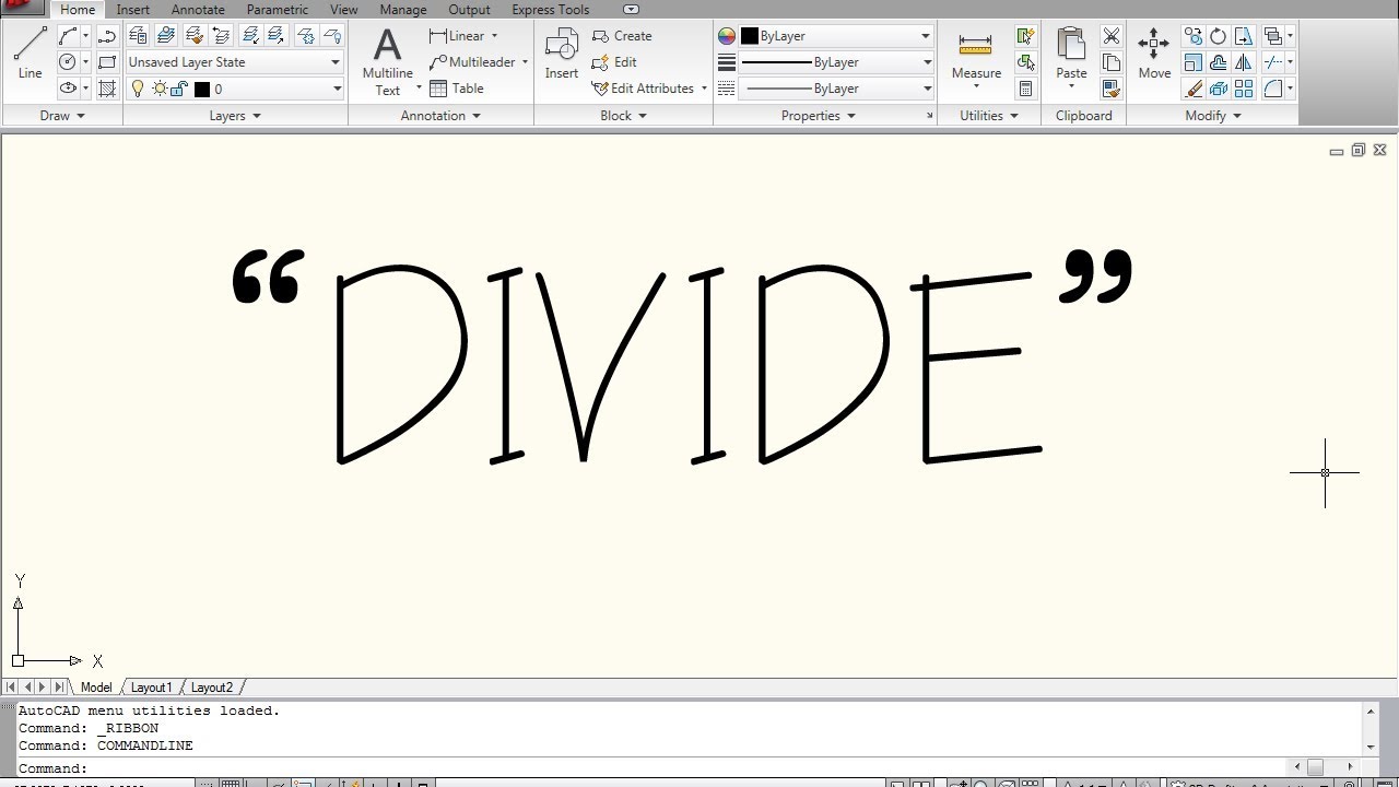 Divide - AutoCAD Commands