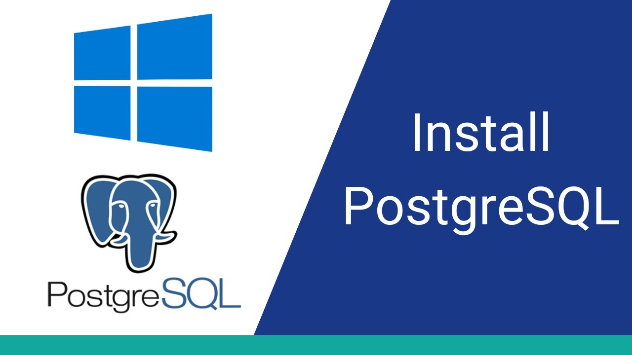Как установить PostgreSQL в Windows