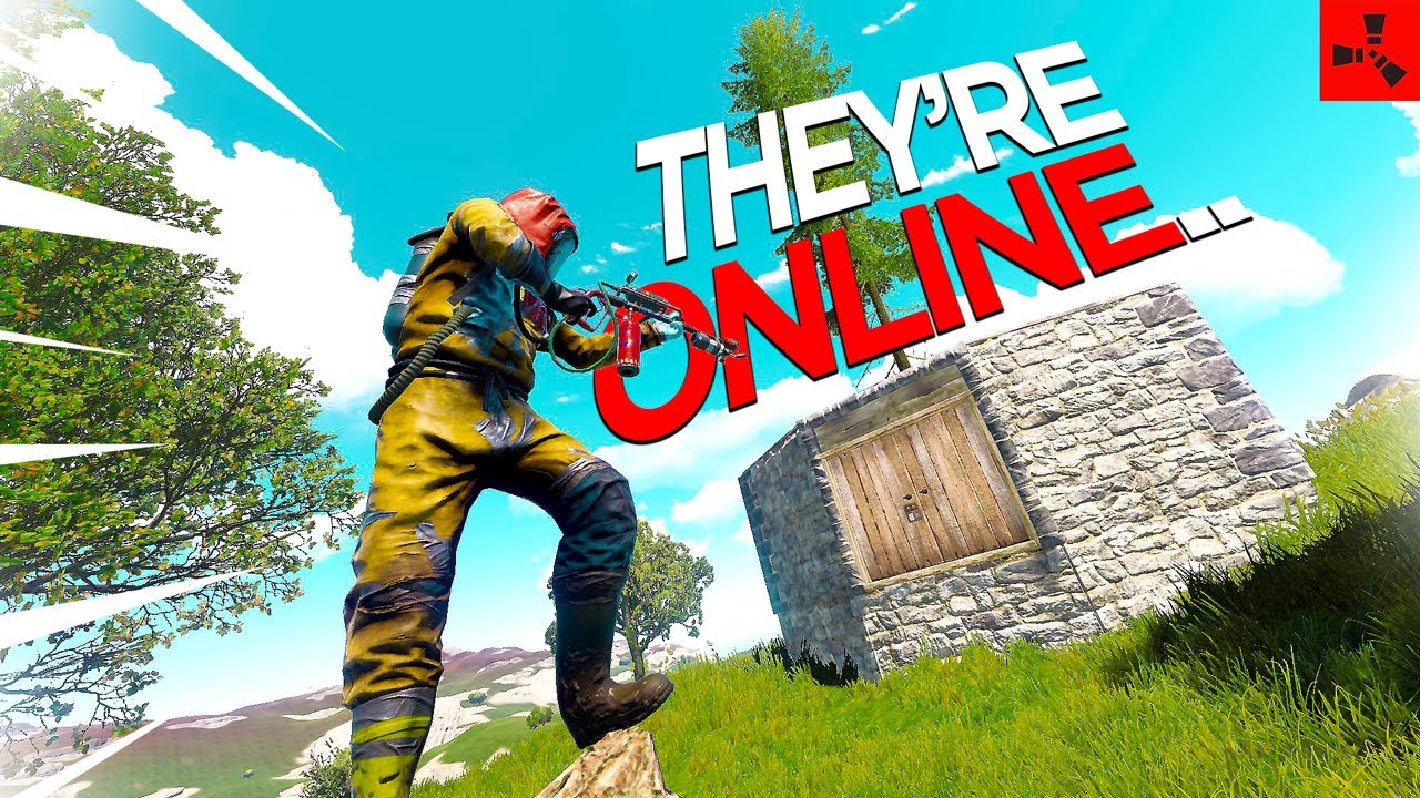 FLAME RAID turned to ONLINE RAID & they had so much.. (SOLO VANILLA RUST #6 S64)
