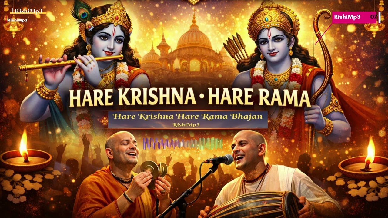 HARE KRISHNA HARE KRISHNA || Bhajan || RishiMp3 #HareKrishna#HareRama#HareKrishnaHareRama