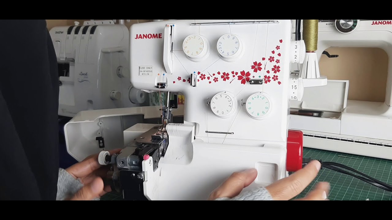 Vlog setting mesin obras dan neci janome portable