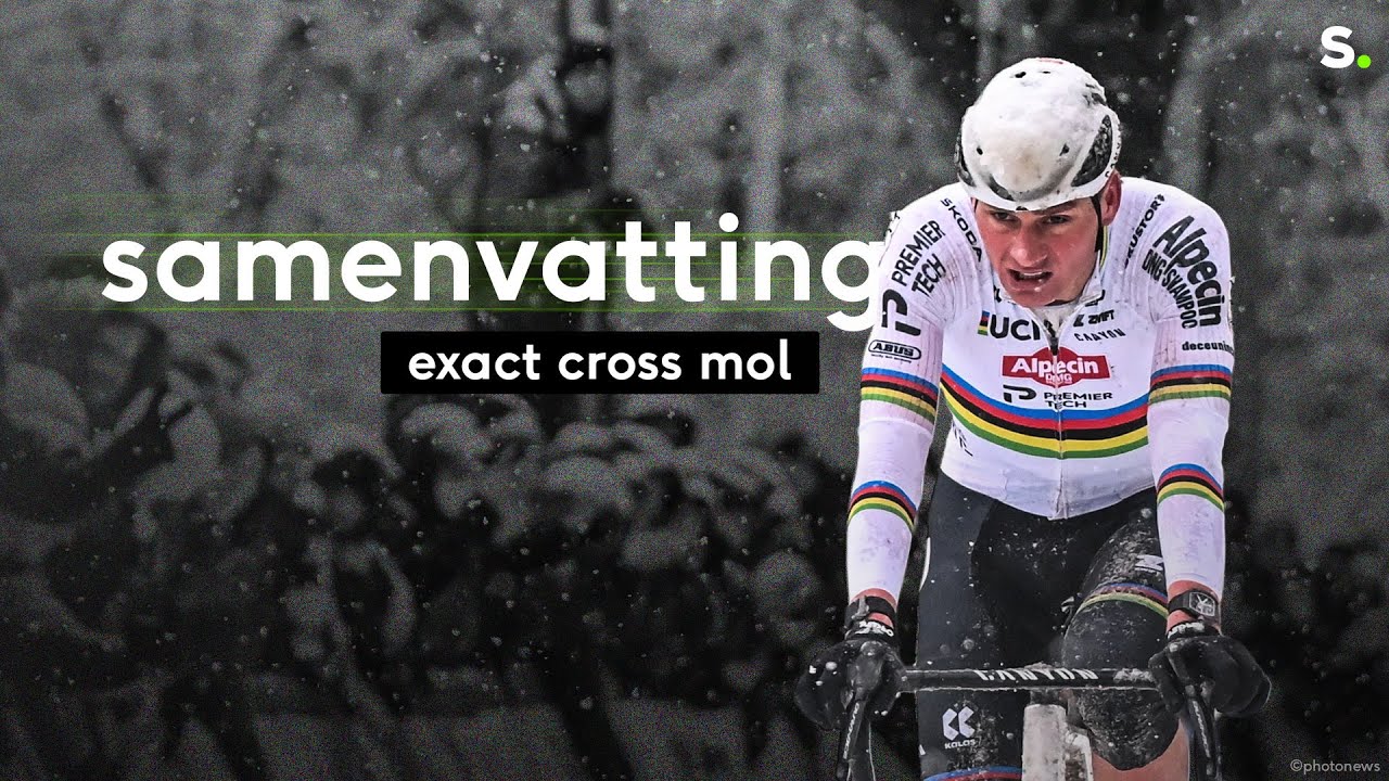 Van der Poel zet zegereeks voort in Mol, Van Aert moet opgeven na stevige smak