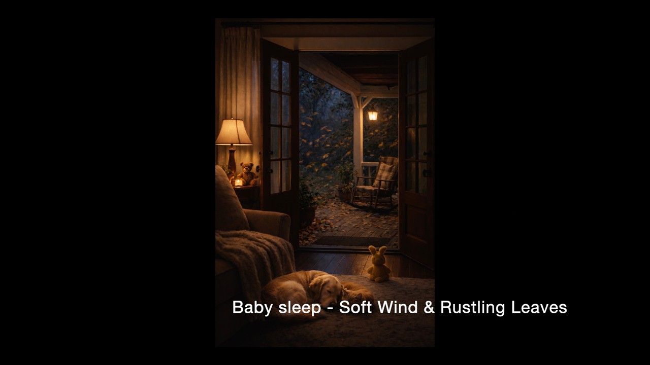 Soft Wind & Rustling Leaves for Baby Sleep | Helps Calm Colic | 8 Hours