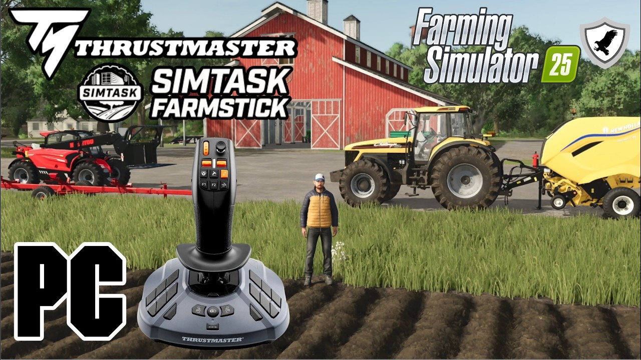 Распаковка Thrustmaster SimTask Farmstick | ФС25