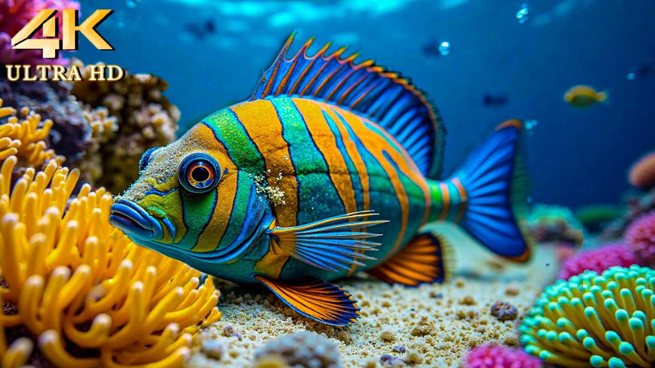 Ocean Wildlife 4K Documentary | Calm Underwater World & Relaxing Nature Sounds