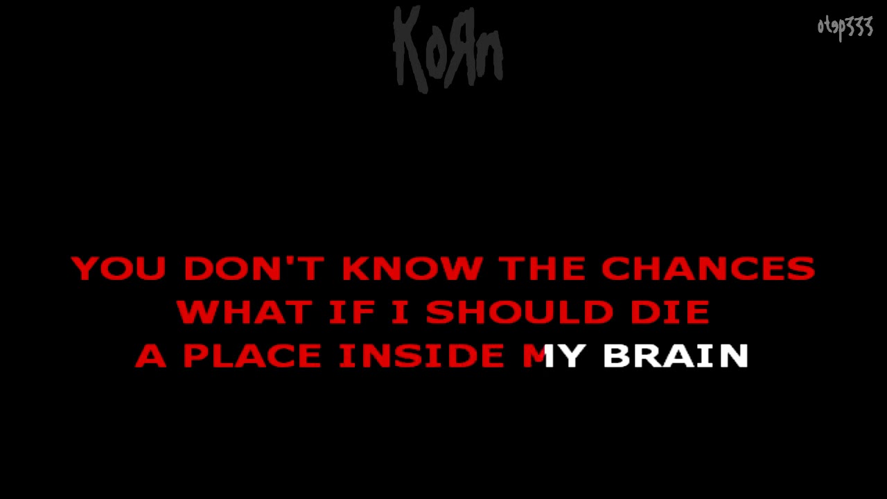 Korn - Blind - karaoke (lowered tuning)
