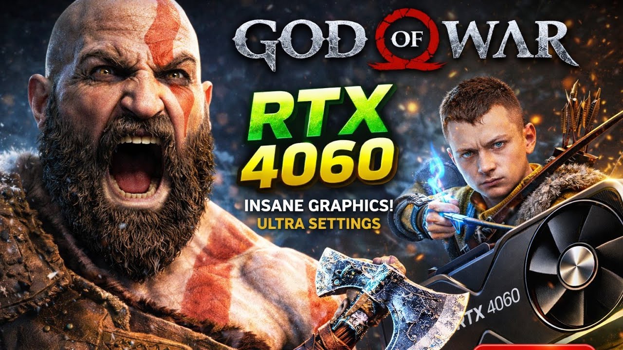 🔥 God of War (2018) Gameplay on RTX 4060 – Ultra Settings Performance Test! - Part 1