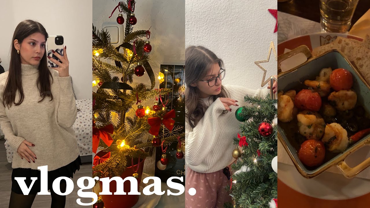 VLOGMAS❄️: Weinachtsbaum schmücken, backen & essen
