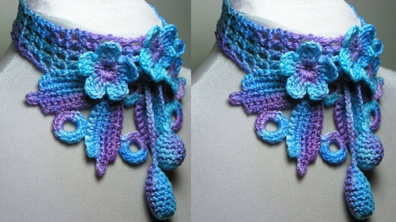 COLLARES Y ARETES A CROCHET/GANCHILLO IDEAS PARA TEJER