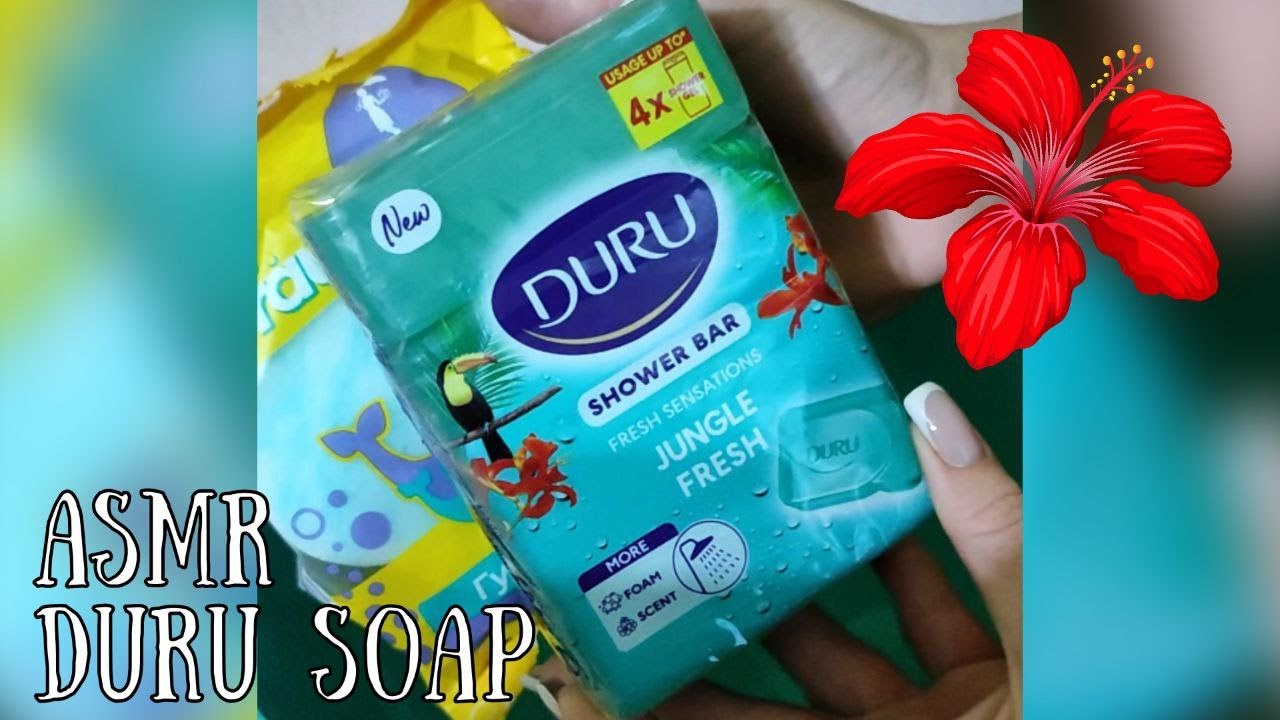 🌸🧼DURU SOAP ASMR JINGLE FRESH 🌴| Мило Duru Тропічна Свіжість АСМР🌸 🧼