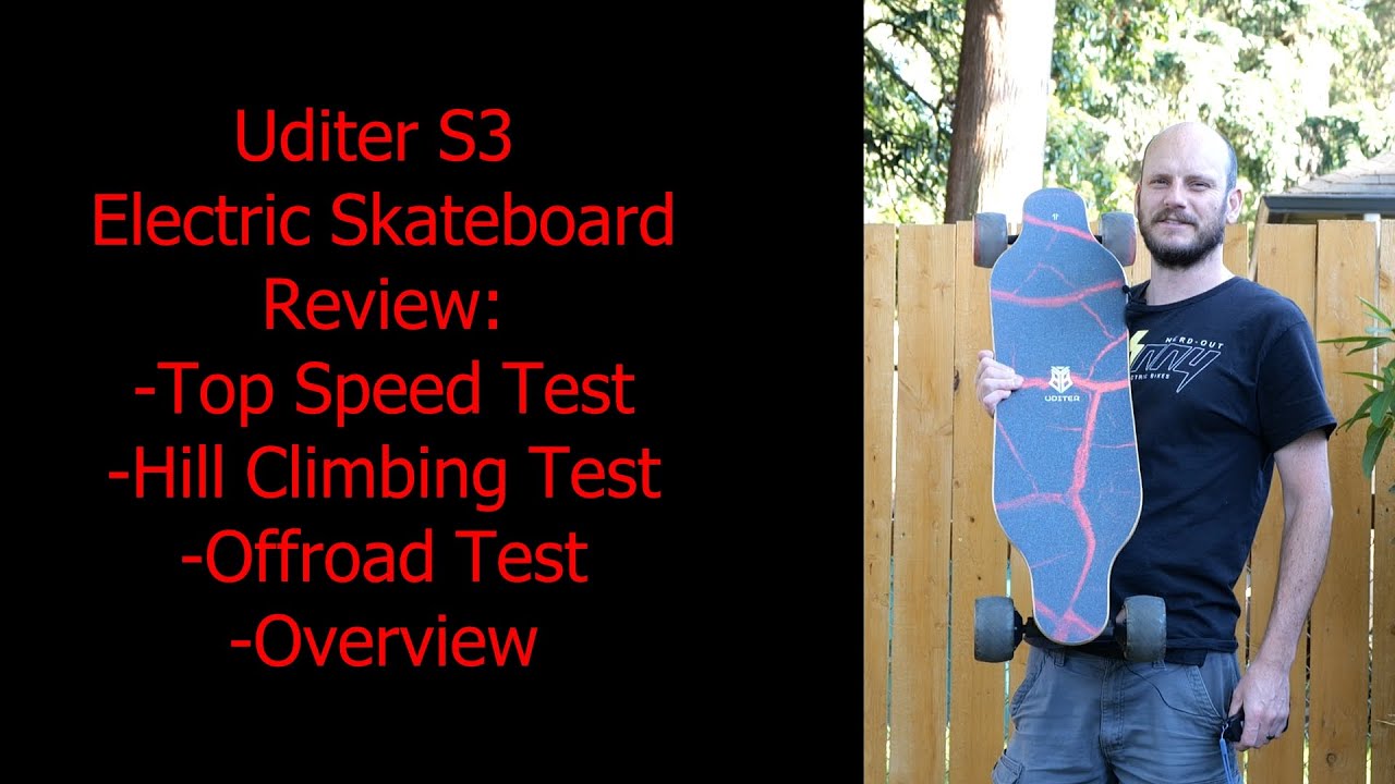 Uditer s3 Electric Skateboard review: W/ Performance tests!