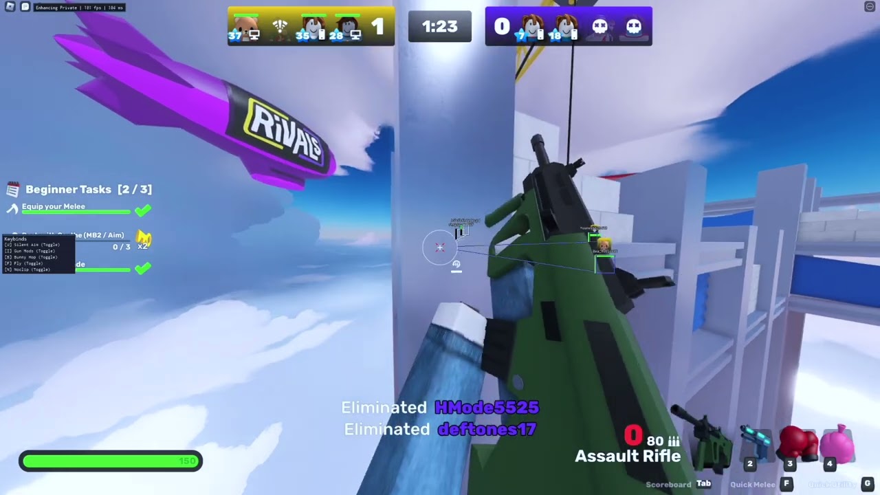 [OVERPOWERED] Rivals Script (WALL BANG) (AIMBOT) (NO KEY)