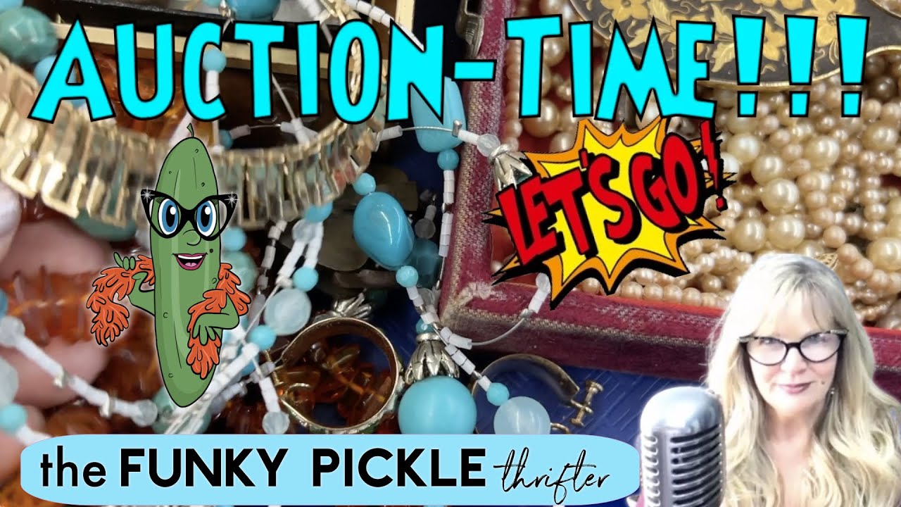 LET'S GO TO A VINTAGE JEWELRY AUCTION! Come Along with Me ! Sourcing
