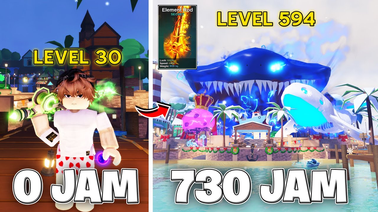 Aku Bermain Fish It Selama 730 Jam Untuk Mendapatkan ELEMENT ROD