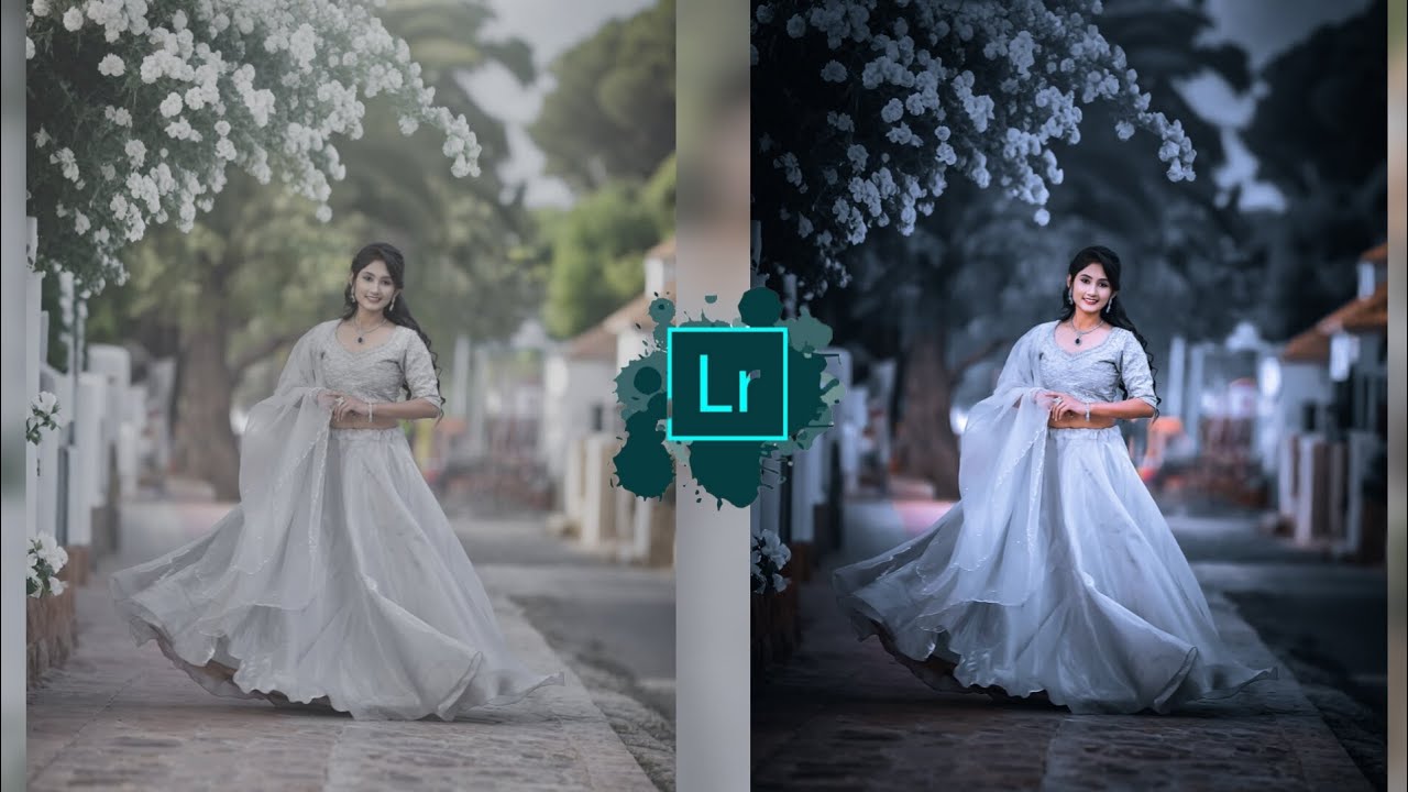 New blue dark and grey tone Lightroom photo editing//Lightroom preset download free//