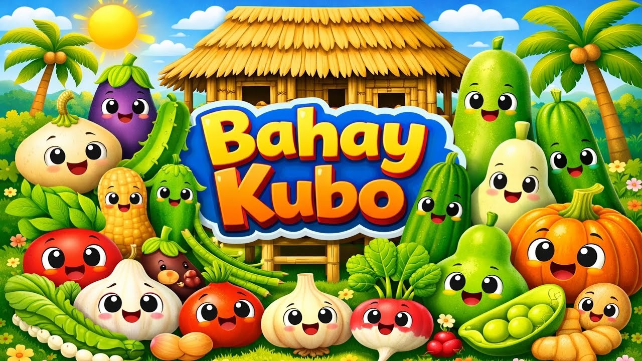 BAHAY KUBO (2026) WITH LYRICS | Animated Filipino Folk Song | Awiting Pambata | Kiddie Tunes PH