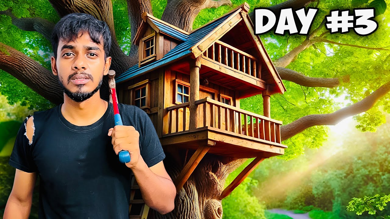 আজকে আমরা tree house বানাবো 🔥 tree house making video 🤗