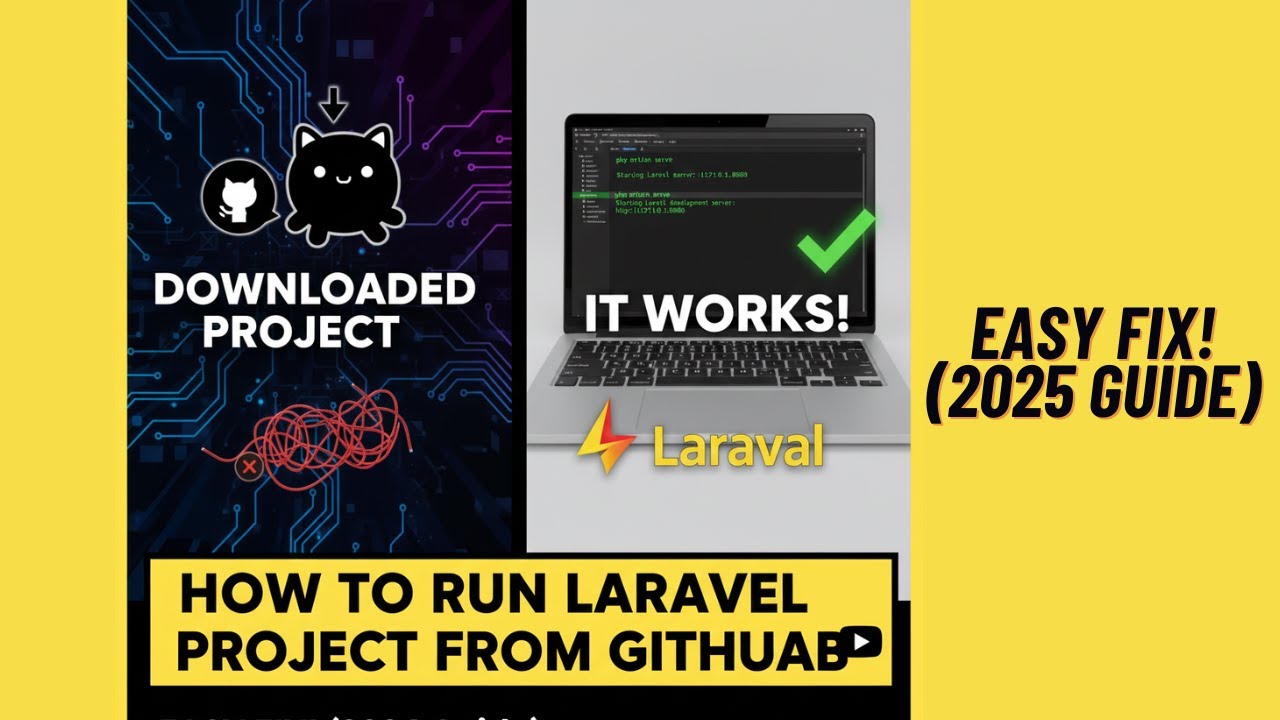 🚀 Get Started Fast: How to Run Any Laravel Project Downloaded from GitHub