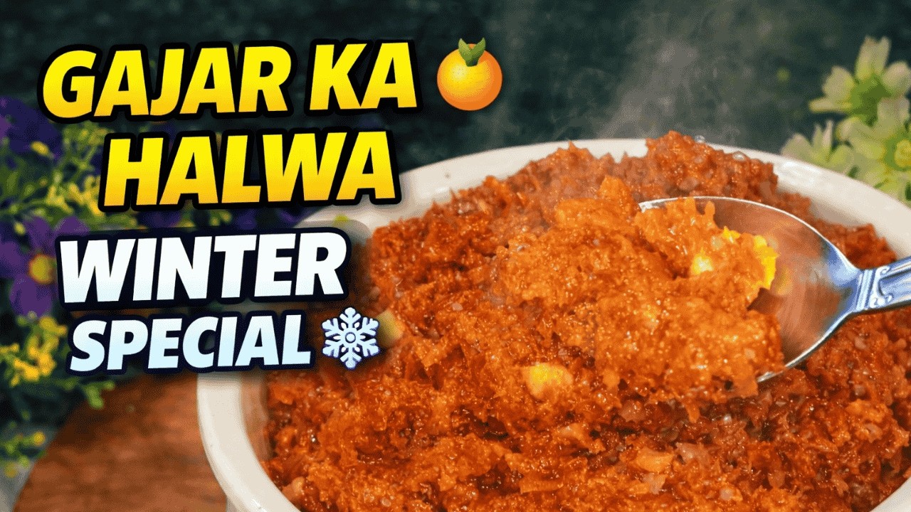 Traditional Gajar Ka Halwa 🥕 | Winter Special Recipe | Halwai Style Gajar Halwa at Home