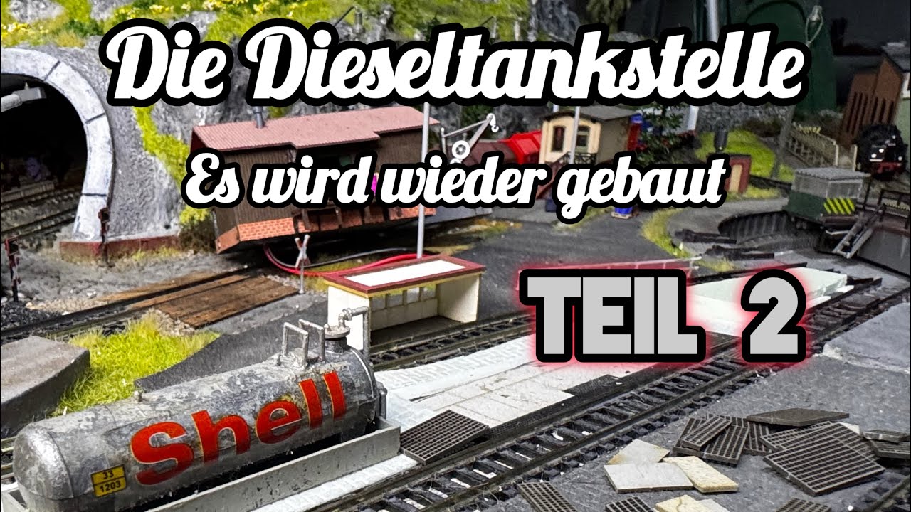 Die Dieseltankstelle Teil 2, mein Betriebswerk in Spur-N 1:160, Meine Modellbahnanlage, Bastelstunde