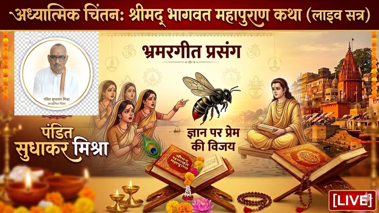 अध्यात्मिक चिंतन पण्डित सुधाकर मिश्र is live!