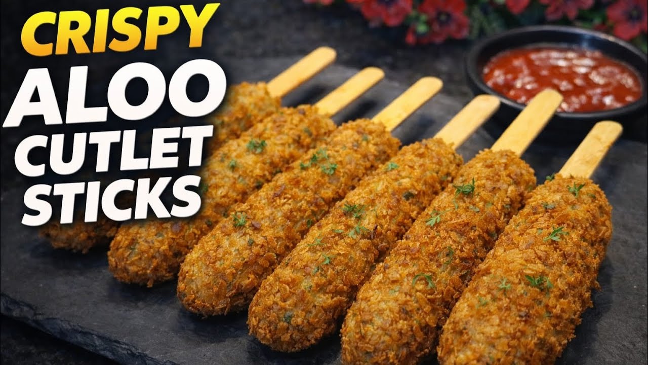10-Minute Iftar Snack Recipe | Ramzan Special Aloo Cutlets Sticks | Street Style Iftar Snack