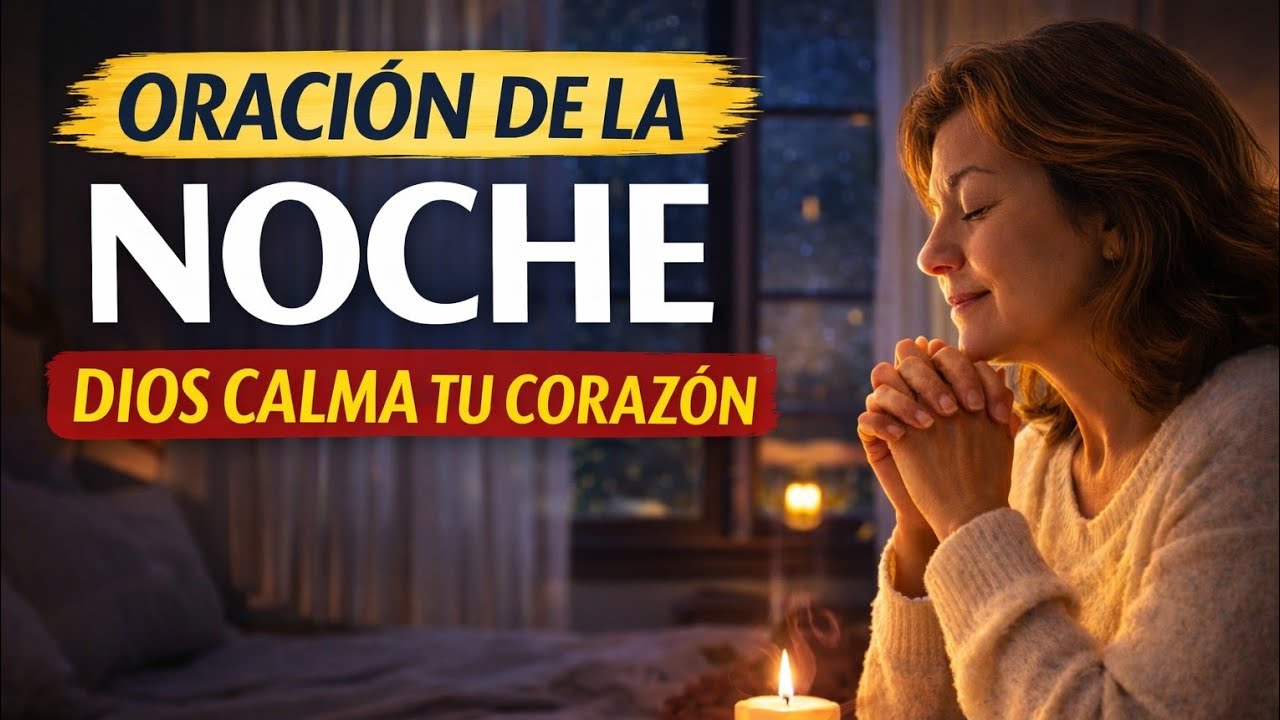 🌙 ORACIÓN PODEROSA DE LA NOCHE | Entrégale tus preocupaciones a Dios y duerme en paz 🙏✨