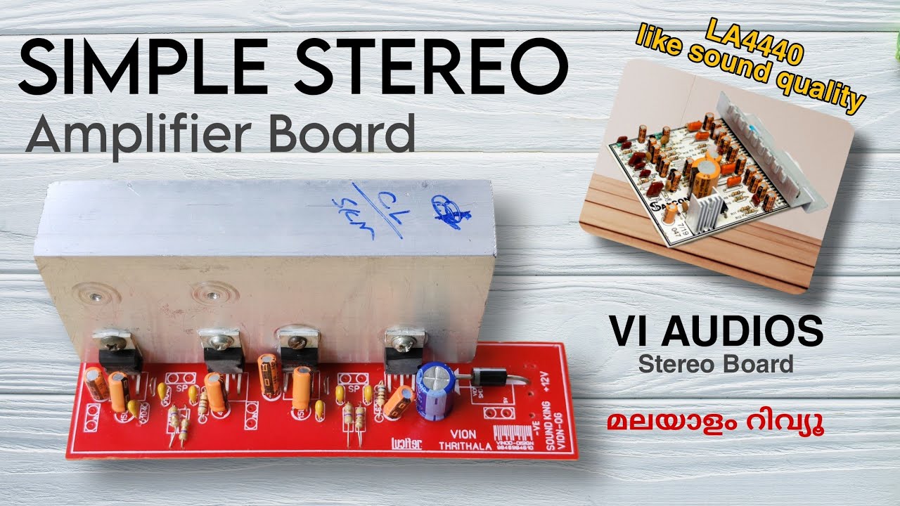 VI Audios Basic Stereo Amplifier Board Review | A substitute for LA4440 IC Stereo Amplifier #2023