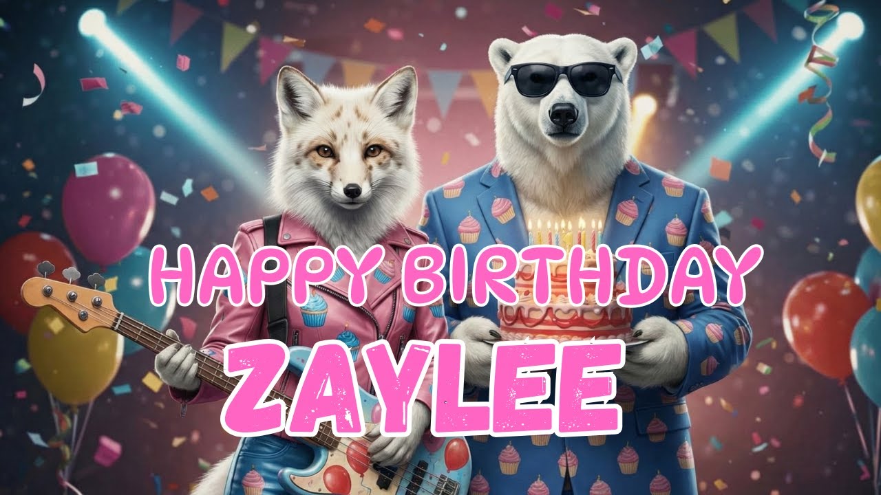 ZAYLEE Happy Birthday Song - Happy Birthday to Zaylee