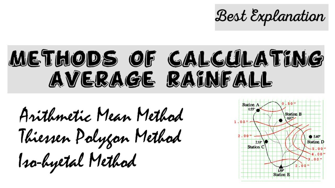 #4 Methods of calculating average rainfall | Water Resources Engineering | SBTE Bihar
