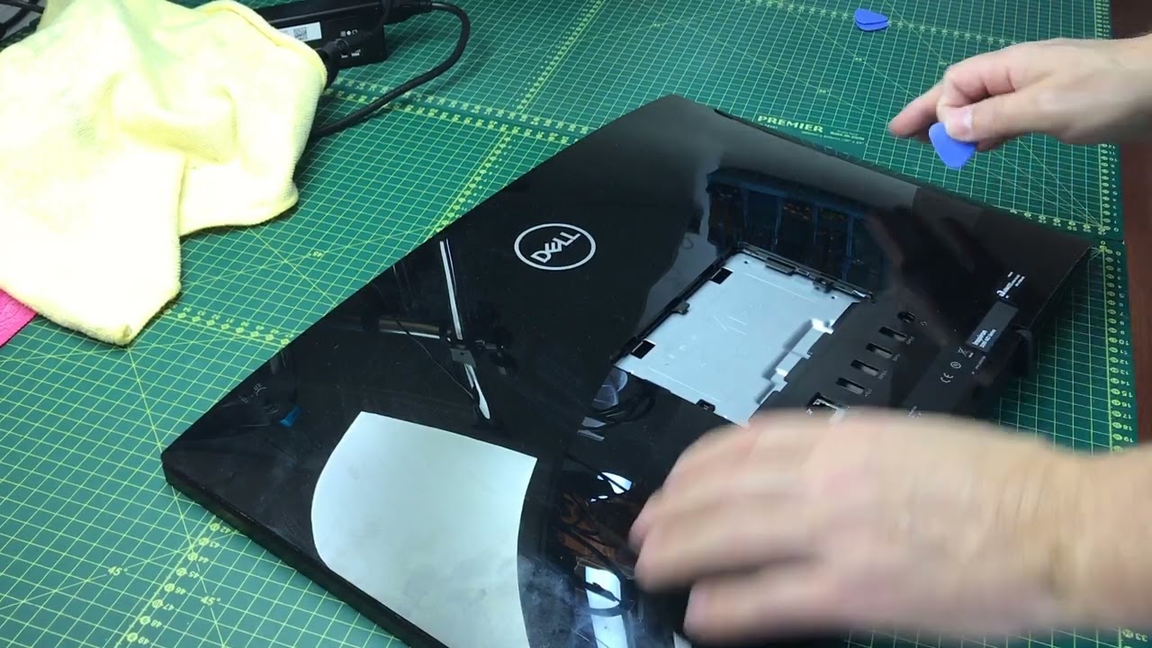 Abrir (Desmontar, disassembly, open) Dell Inspiron 3280 AIO troca SSD NVMe ou acrescentar HD comum