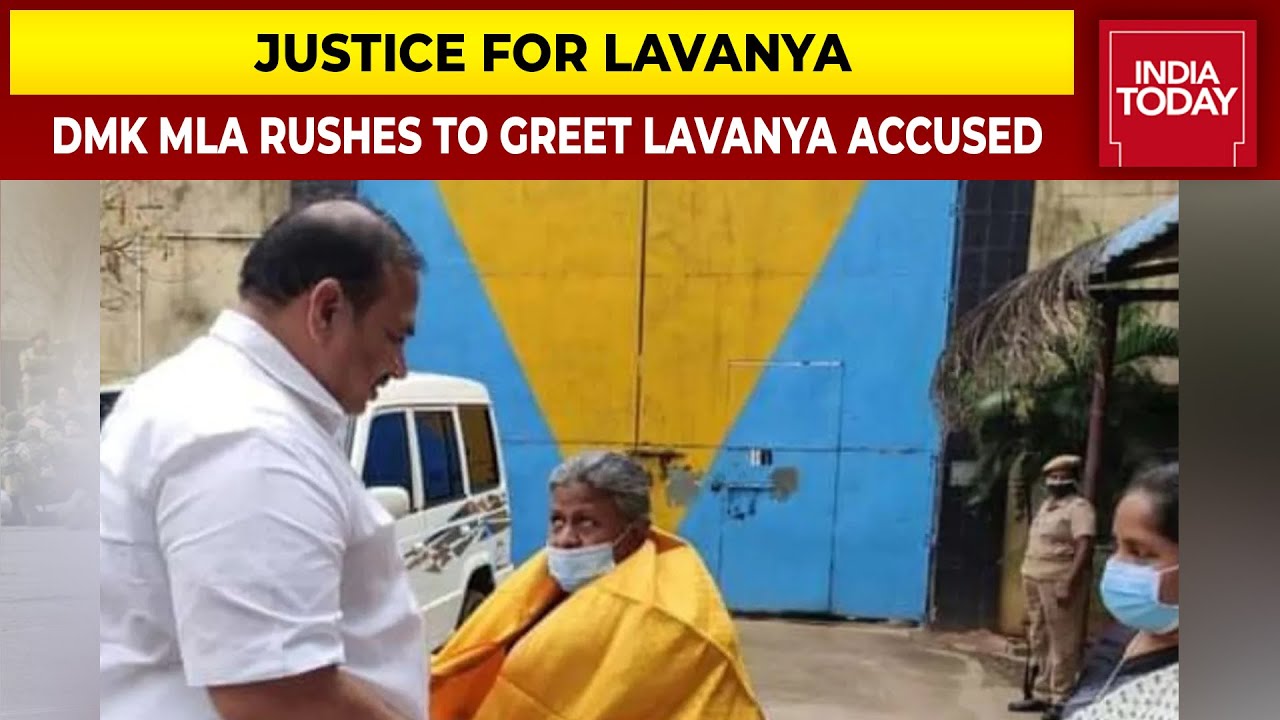 DMK MLA Embraces Accused Lavanya Warden Massive Row Erupts; Justice For Lavanya