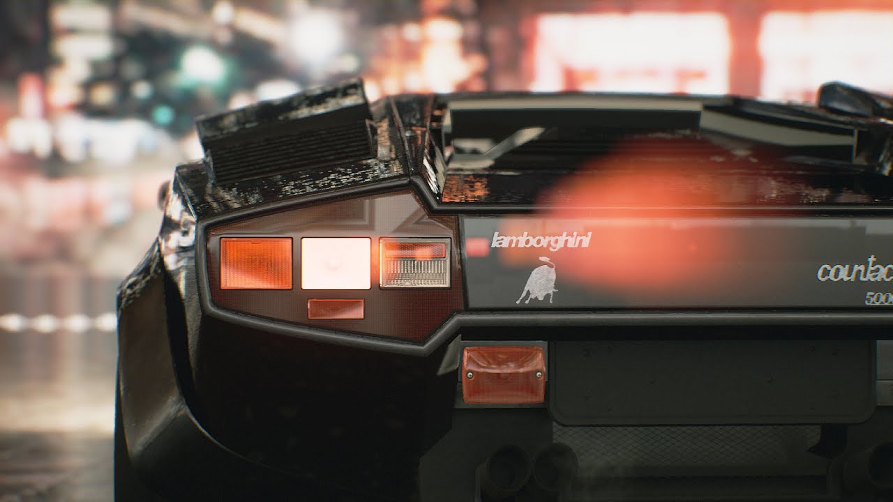 1988 Lamborghini Countach | Unreal Engine 4 (4.26) | Ray tracing Photorealistic Graphics