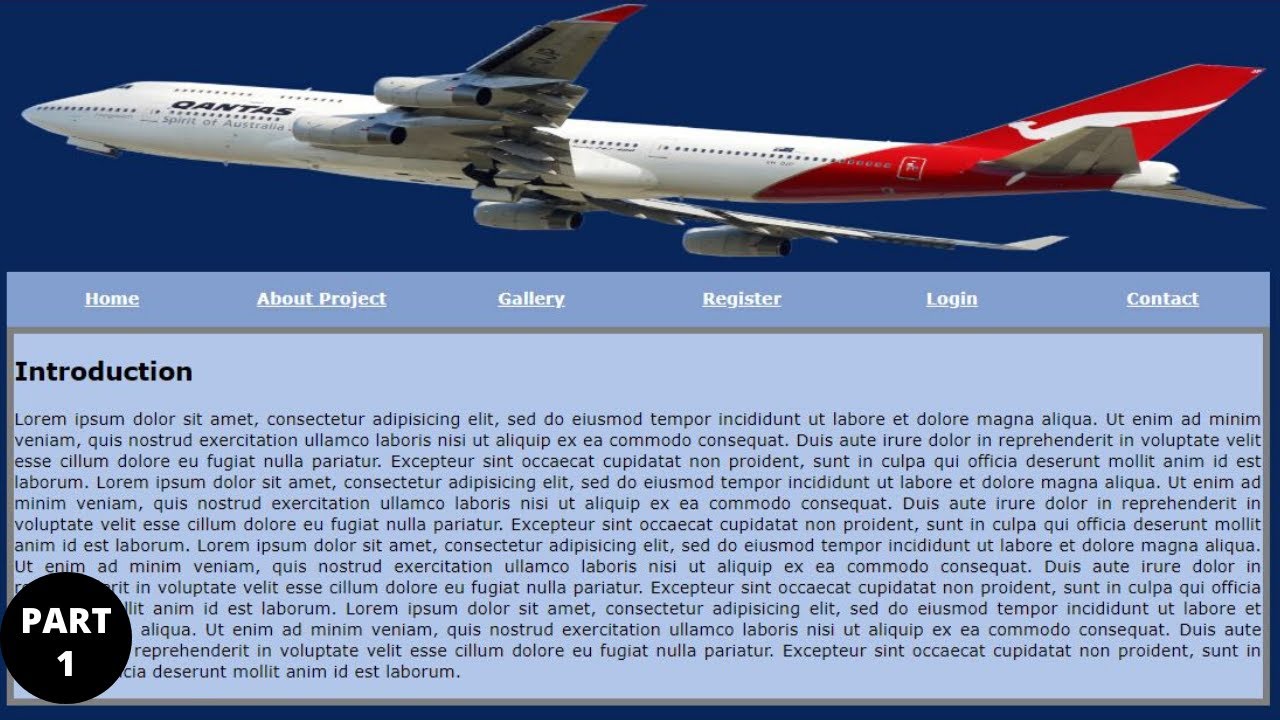 Html Airline advanced project in Hindi part 33 | by programmer shakil