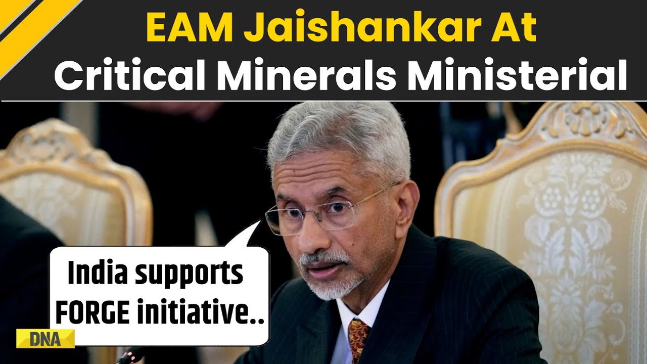 EAM Jaishankar At Critical Minerals Ministerial: India Supports FORGE Initiative, Successor To....