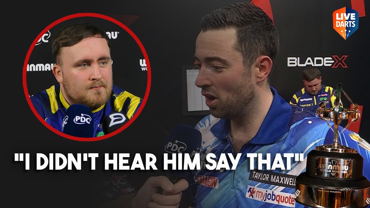 Luke Littler responds to Luke Humphries' 