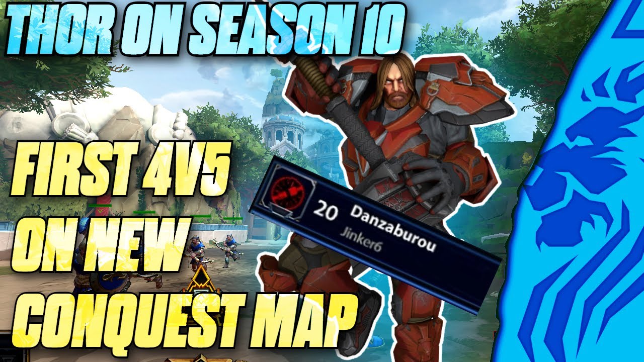 THOR ON SEASON 10 FIRST 4V5 ON NEW MAP!
