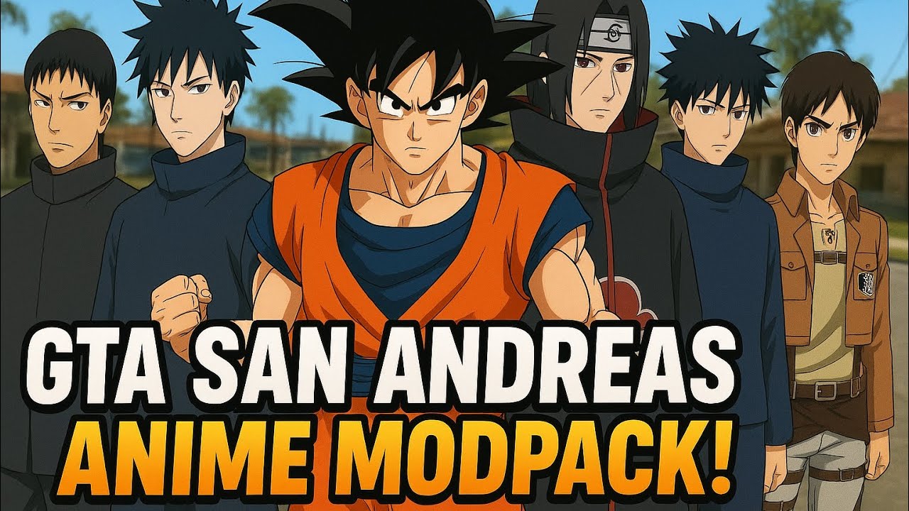 GTA San Andreas: Ultimate Anime Modpack! | Goku, Toji, Sasuke, Itachi, Megumi & Eren in Los Santos!