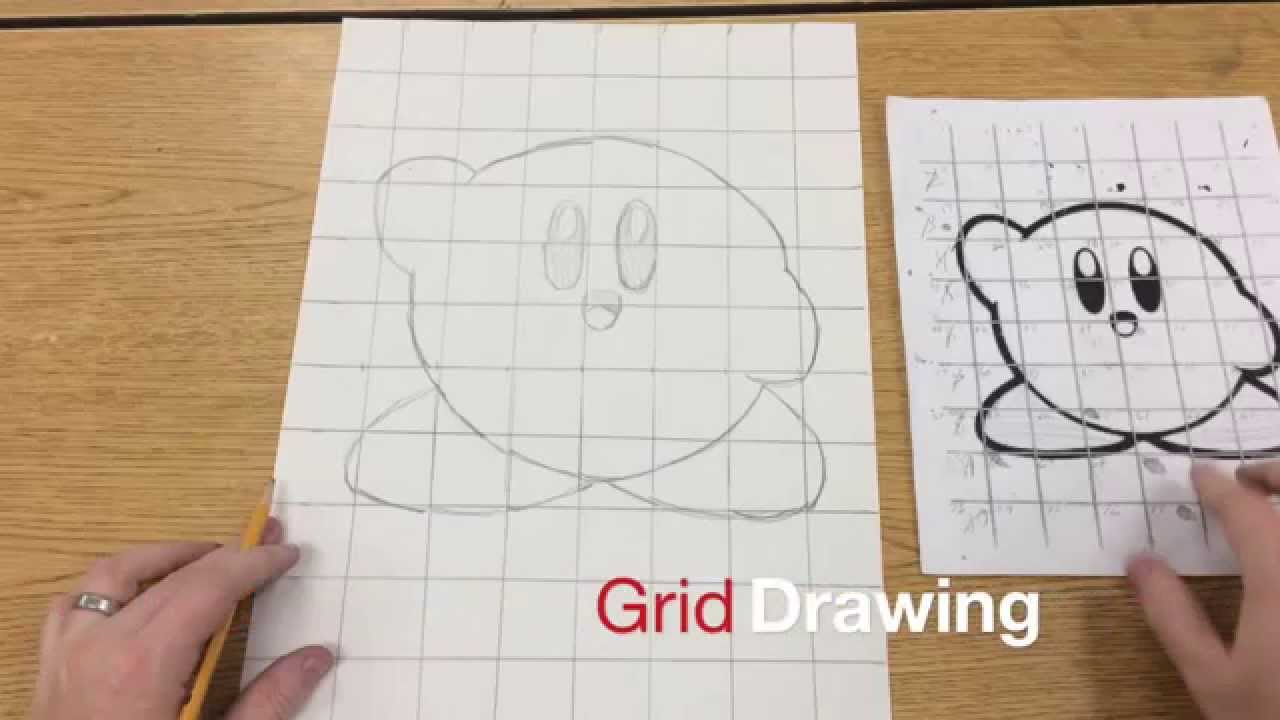 Pop Art Grid Drawing