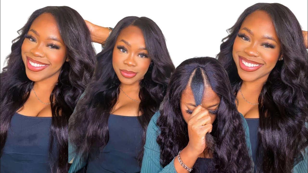 Easy to install Natural hair V part body wave wig😍🔥🔥🔥Ft Beauty Forever Hair#shorts