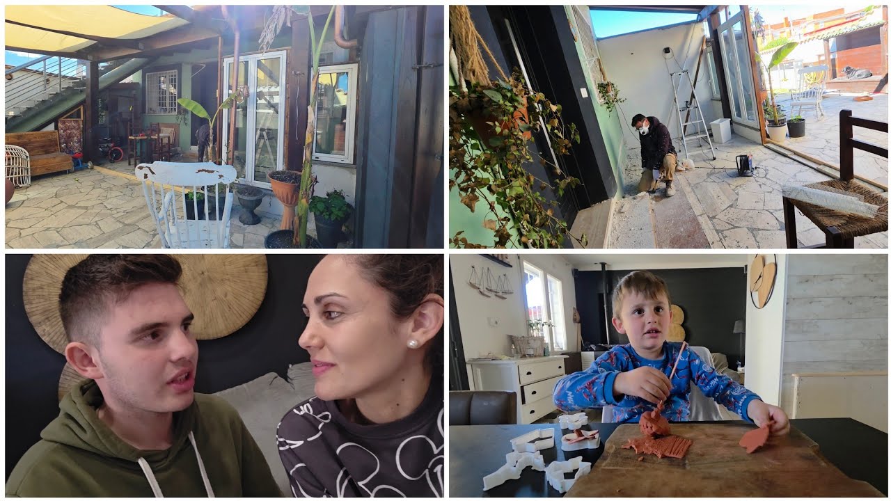 Voglio vivere da solo ! Autismo. Papà inizia i lovori per costruire la mia casetta. 