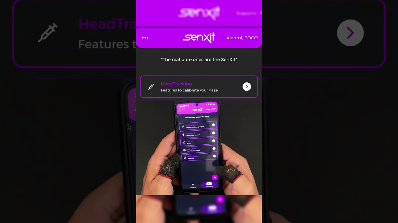 App SenXit FF + 3 finger handcam gameplay poco x3 pro