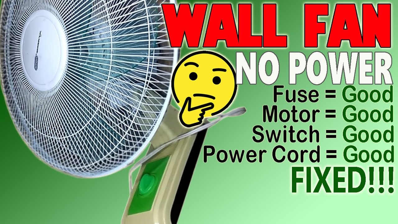 Wall Fan Not Working? Try This Fix First Before Replacing it! #WallFanRepair #NoPowerFix #HomeFix