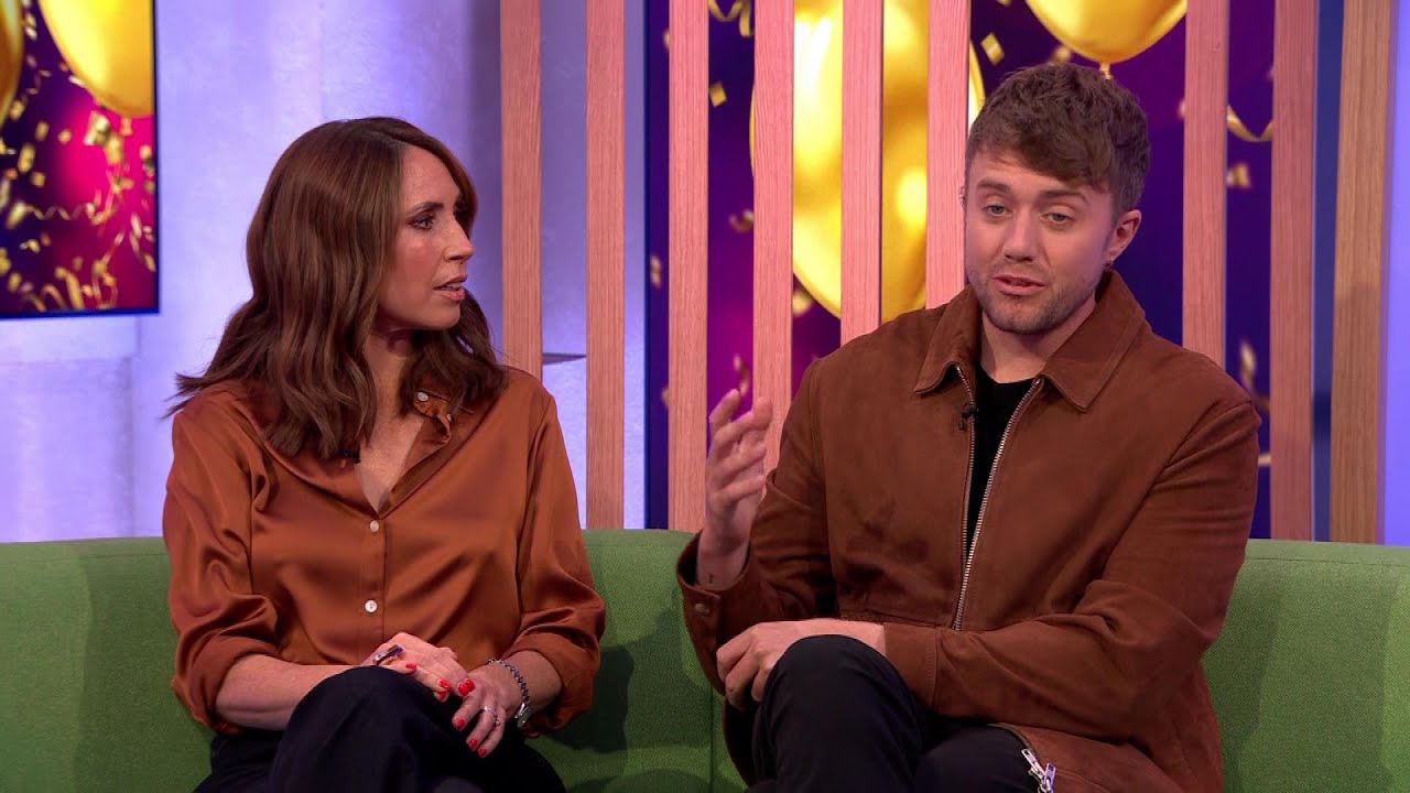 Alex Jones - Slight Pokies Satin Blouse The One Show 11Oct2024