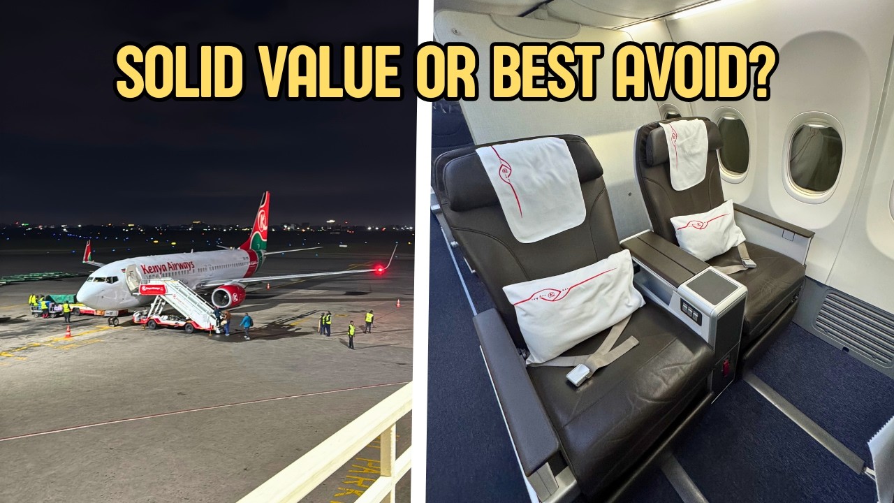 Review: Kenya Airways 737 Business Class to Zanzibar!