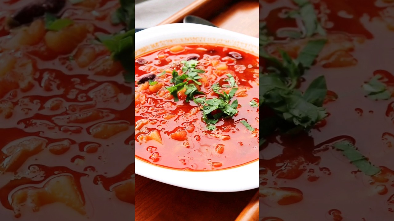 Постный борщ с фасолью! Веган рецепт #простойрецепт #постнаяеда #веган #борщрецепт #рецепты #суп