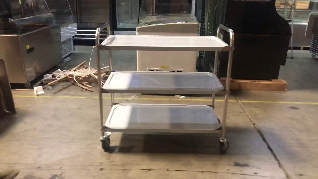 3 Tier Steel Steel Utility Cart Rolling Storage CAR3